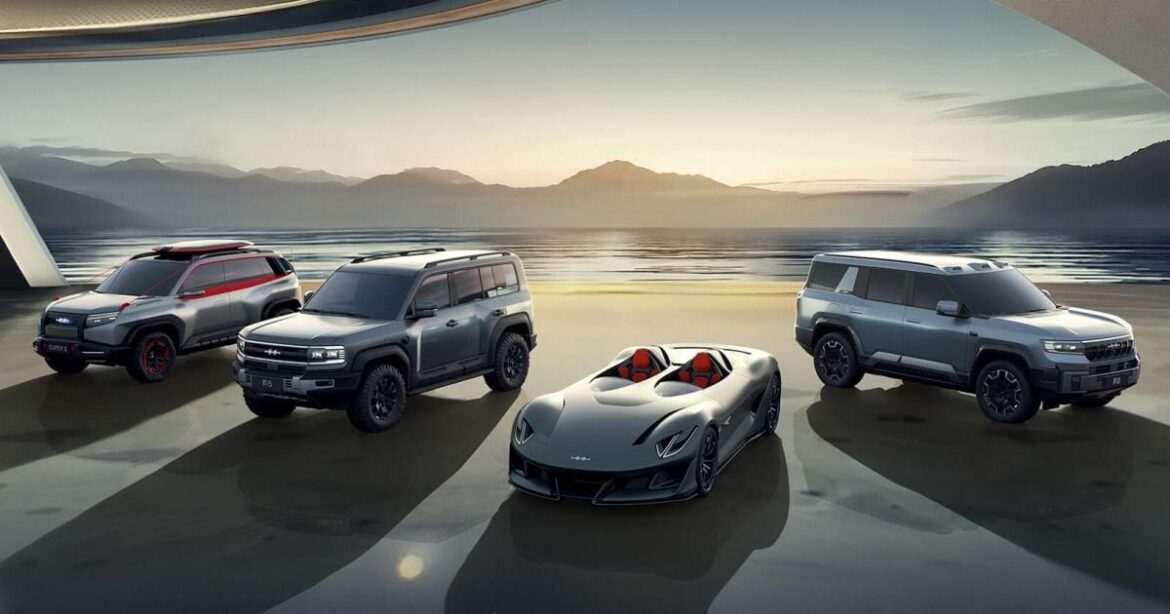 BYD spinoff reveals electric sports car, rugged SUV concepts